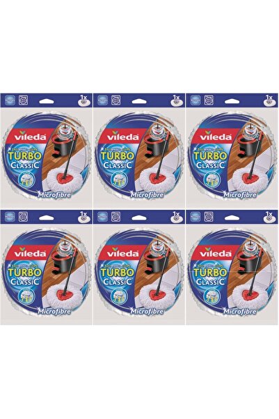 Vileda Turbo Yedek Mop Paspas Ucu (%100 MİKROFİBER) (6 LI SET)