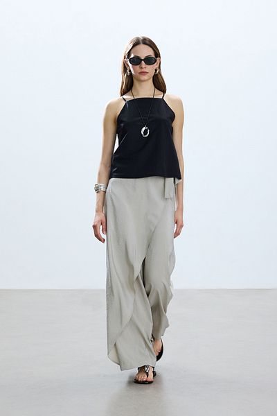 BE BLUE Trousers - Stone Pareo Design
