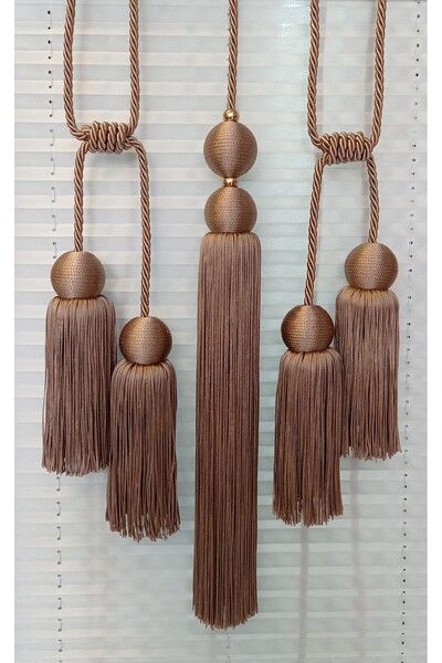 serART Set de trei perdele Elite, perdea dublă, perdea de tavan, suspendată, ...