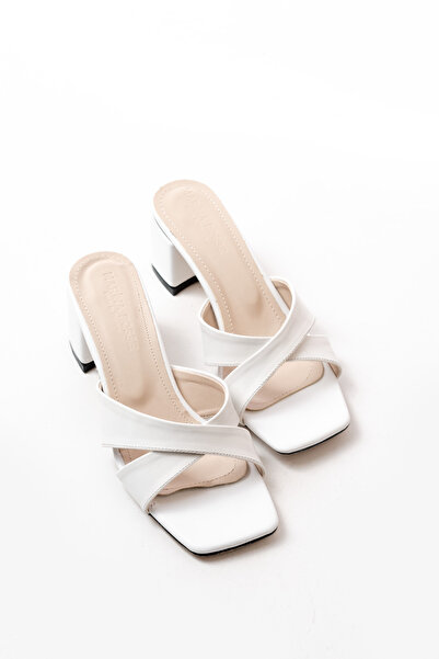 marinarosse White Dionis Women's Heeled Slippers