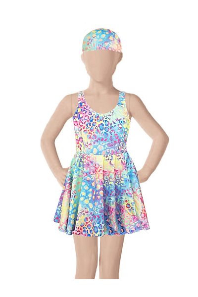 By Piera Girl's Skirted Swimmer Swimsuit