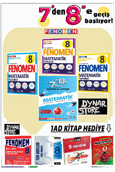Fenomen Yayıncılık Fenomen Matematik 3 Fasikülü 7 den 8 e matematik Yaz başla...