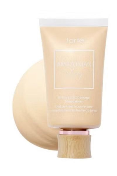 Tarte Amazonian Clay 16-Hour Foundation 12S Fair Sand– Full Coverage, Matte Finish, Long Wear