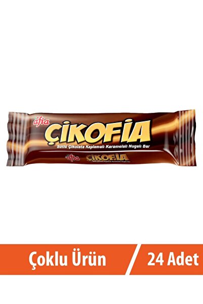 Afia Çikofia Sütlü Çikolata Kaplamalı Bar 24x40 Gr