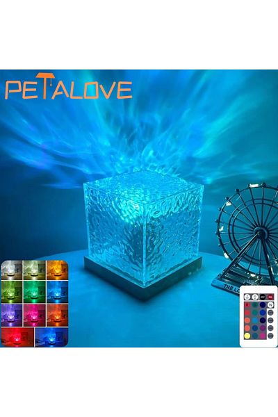 Choice Dynamic Aurora Northern Lights Water Ripple Projector Night Light 17 Colors For Living Room