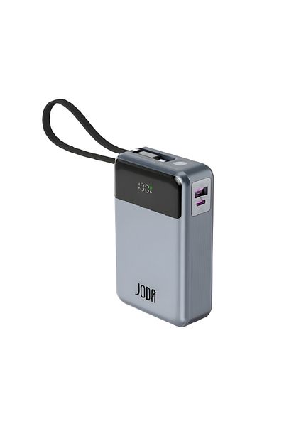 Joda 20,000mAh 65W battery with Type-C port and USB port with built-in Type-C cable