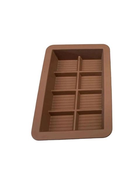 DMR Dubai Chocolate Making Bowl Mold, Silicone, Bpa Free Antibacterial 8 Compartments