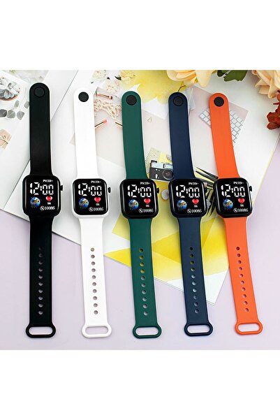 Onkatech Su Geçirmez Figürlü Dijital Led Ekran Işıklı Çocuk Saati