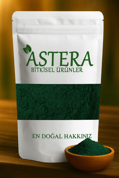 ASTERA 50 Gr Saf Spirulina Toz YENİLEBİLİR - ( Yosun Tozu )