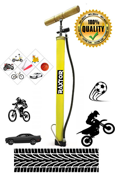Hand Pump Air Pump Ball Rubber Motorcycle Bicycle Air Inflator Foot Pump