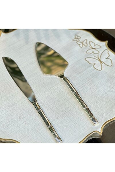 Zuccara Maison Bambu Desenli Şık Pasta Servis Seti