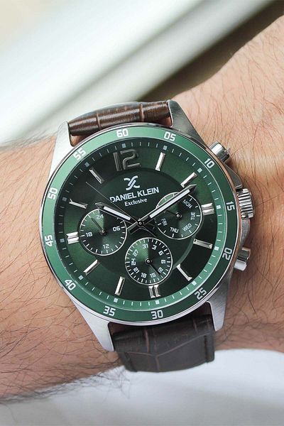 Daniel Klein Dk329476 Men's Wrist Watch with Leather Band