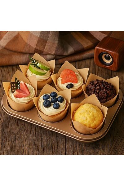 EFE PASTACILIK Tulip Muffin Paper Cake Capsule 50's |   55X50 mm Colorful Cupcake Muffin Mold