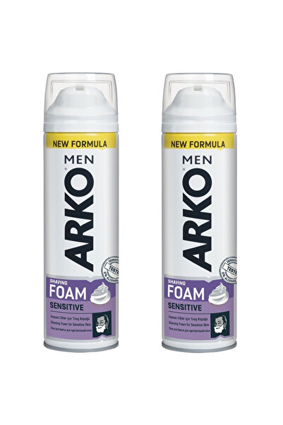 ARKO Men Sensitive Hassas Cilt Tıraş Köpüğü 200 Ml 2 Adet