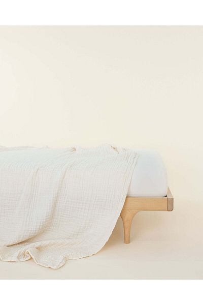 Anne Sesi Multi Muslin Baby Pique Blanket 100% Cotton 80X140 cm - Off White