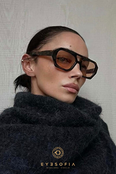 Eyesofia Wuhle Leopar Nude Kahverengi Unisex Güneş Gözlüğü