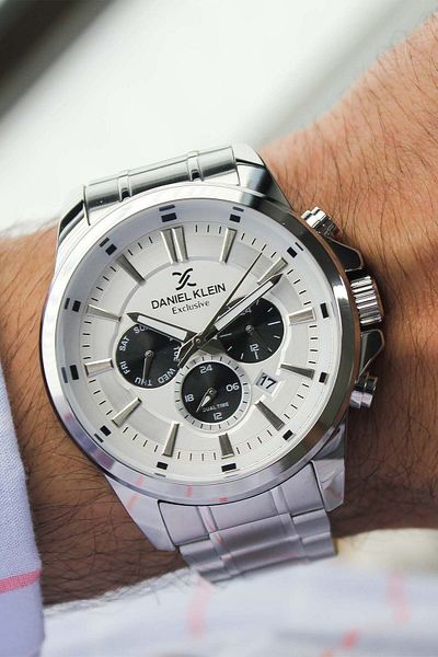 Daniel Klein Dk161465 Men's Wrist Watch with Steel Band