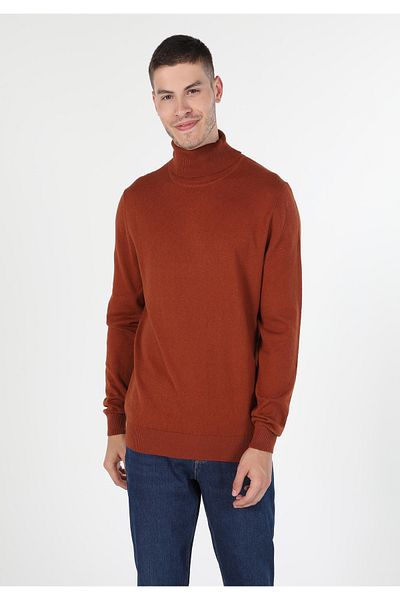Colin's Оранжев мъжки пуловер Slim Fit - CL1023624