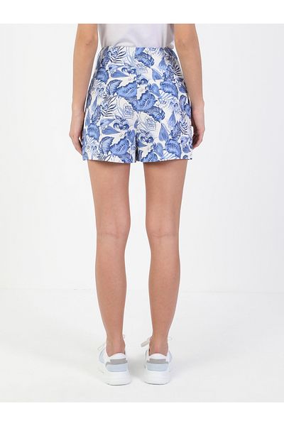 Colin's Regular Fit High Waist Women's Blue Shorts