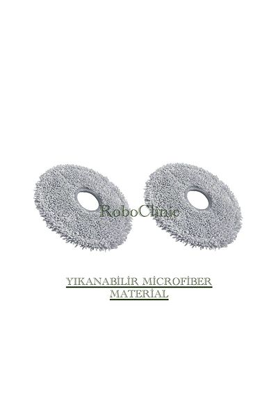 Roboclinic Xiaomi Robot Vacuum S10+/S10 Plus Robot Vacuum Cleaner Compatible 2 Pieces Microfiber Mop Cloth