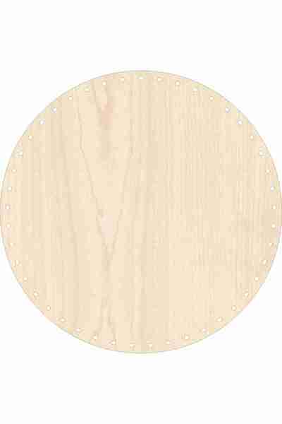 SUN LAZER Rattan Örgü Taban Plakası Yuvarlak 30x30 Banu (AKÇA AĞAÇ)