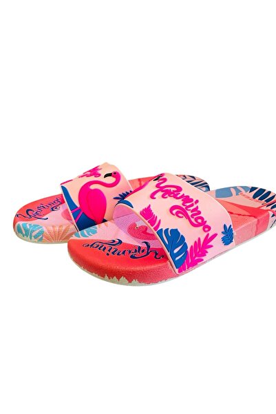 Shoebuo Figured Banded Pool, Bath and Beach Women's Slippers