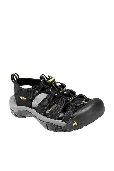 Keen 1001907   Ανδρικά πέδιλα Newport H2 Αδιάβροχα Μαύρα Κίτρινα