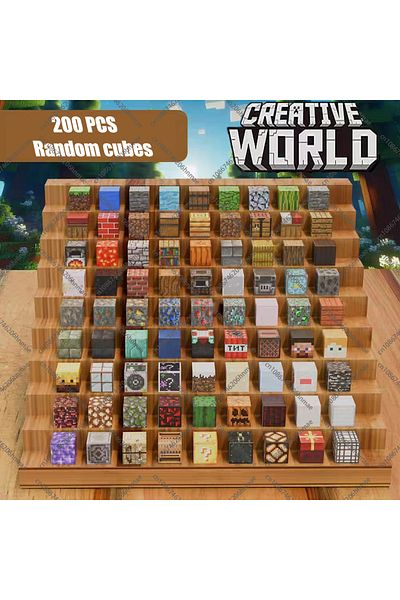 Choice Randomly 200 Magnetic Building Blocks Stacking Construction Set Stem Sensory Toys For Mine World Kid