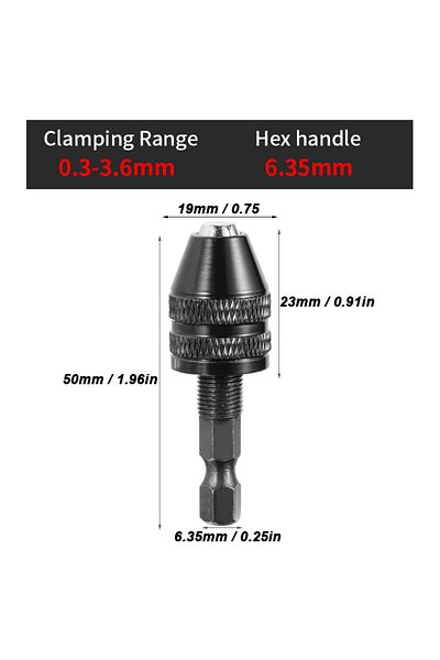 Choice 0.3mm To 3.6mm 0.3mm-8.0mm Mini Keyless Chuck Electric Drill Bits Collet Converter Extension Screwdr