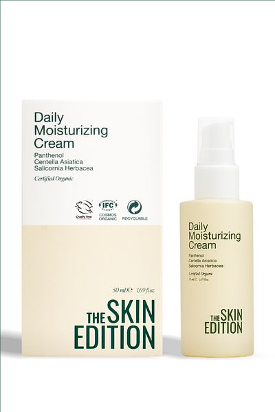 The Skin Edition Organic Certified Water Based Moisturizing, Repairing, Soothing Face Care Cream 50 ml