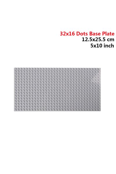 Choice 32x16 Dots Gray 32x32 32x16 Dots Classic Building Blocks Base Plate Moc Diy Small Size Bricks Basepl
