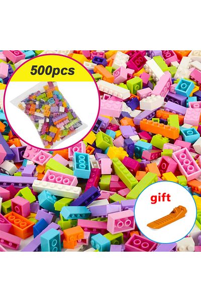 Choice Girl 500pcs Hot 1000 Pieces Building Blocks City Diy Creative Bricks Bulk Model Figures Educational