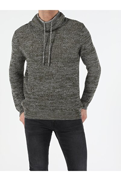Colin's Slim Fit Sal Yaka Erkek Yeşil Kazak