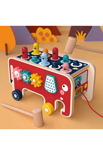 Choice لعبة مونتيسوري للأطفال حديثي الولادة باللون الأحمر على شكل بومة صيد مغ...