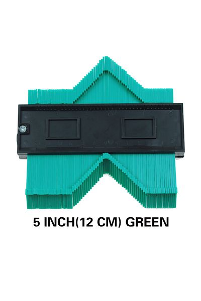Choice 5 Inch Green Profile Contour Gauge Line Copier Ruler Cutting Template Construction Woodworking Measu