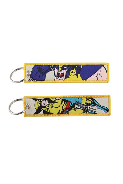 Miniso 3 Movie Cool Things Embroidery Key Fobs Key Tag Keychains For Car Motorcycles Keys Holder Keyring F.