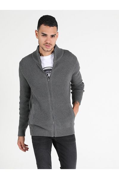 Colin's Slim Fit Men's Gray Cardigan