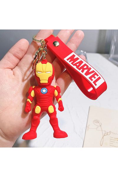 Choice 1 Classic Marvel Spider Man Annihilation Iron Man 3d Doll Car Keychain Pendant Ornament Night Marke.