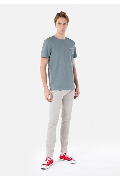 Colin's Ανδρικό πέτρινο παντελόνι Straight Fit Χαμηλής Μέσης Straight Leg
