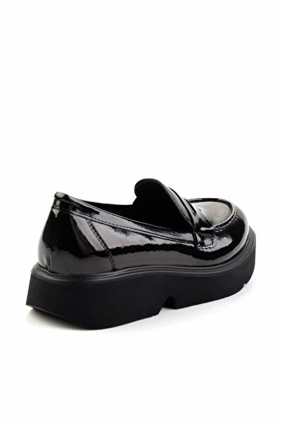 Bambi Siyah Kadın Loafer Ayakkabı K01257068008
