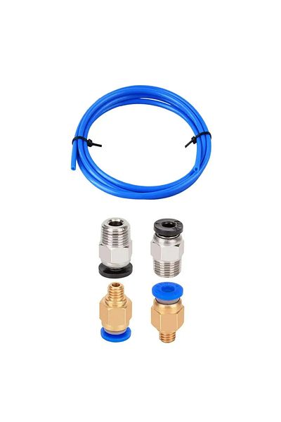 Choice Set A 1m Bowden Ptfe Tubing For 1.75mm Filament With Pc4-m6 Fittings Pc4-m10 Pneumatic For Creality