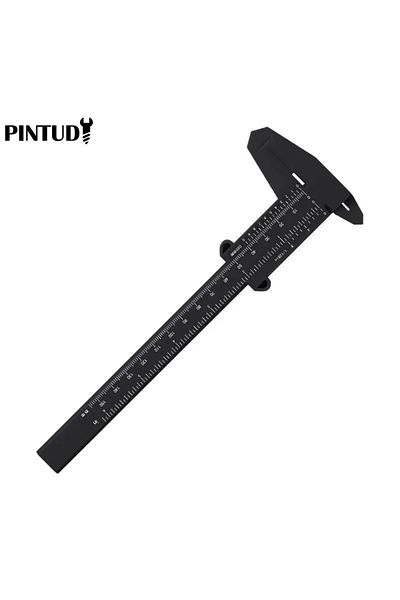 Choice Black 1pc Plastic Vernier Caliper Digital Display Caliper Mini Text Play Caliper Student Vernier Rul