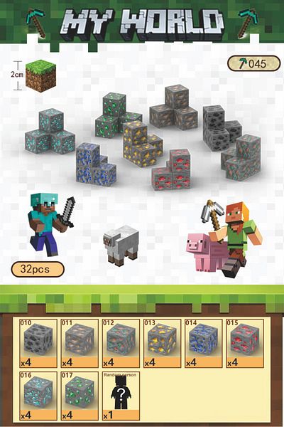 Choice 32pcs-045 32-64pcs Magnetic Blocks-build Scene Architectural Set For Boys Girls Age 3 Construction