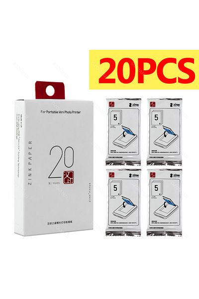 Choice 20pcs Photo Paper Original Mt53 Self-adhesive Photo Paper 2x3 Inch Sticky-backed Photo Paper For Hpr