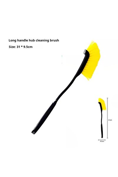 Choice Yellow Car Tire Wheel Rim Cleaning Brush Detailing Brushes Wash Towel ...