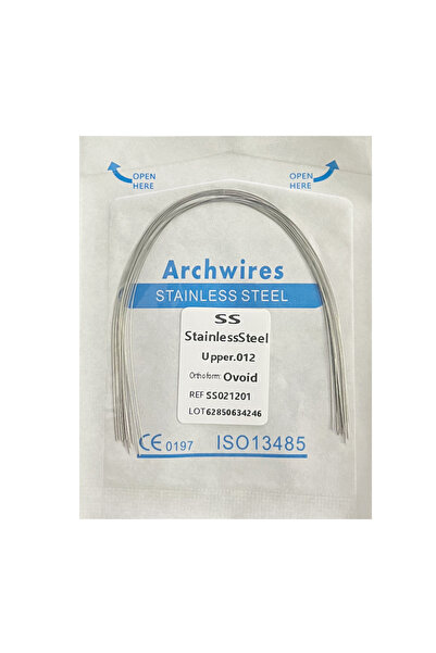 Choice 012 Upper-SS 10pcs/Pack AG Dental أسلاك قوس تقويم الأسنان من الفولاذ ا...