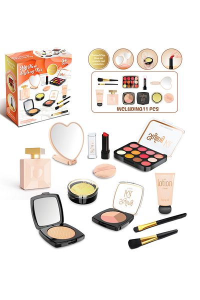 Choice 598030 Play Makeup Toys, Simulated Cosmetics Fake Makeup Set Lipstick Powder Blusher Not Real Makeup