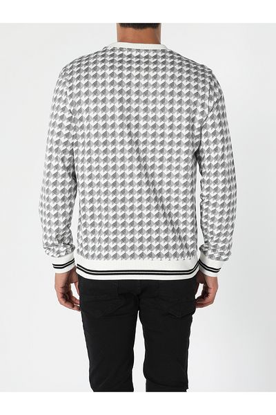 Colin's Мъжки бял суичър Regular Fit