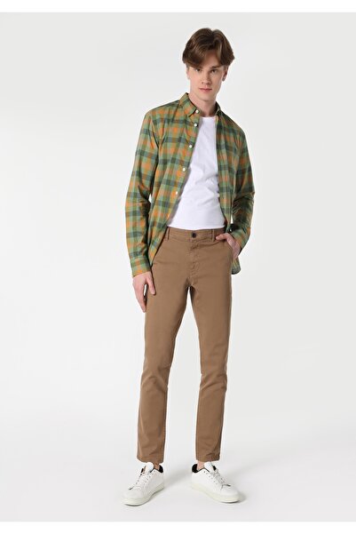 Colin's Slim Fit Orta Bel Düz Paça Erkek Gri Pantolon