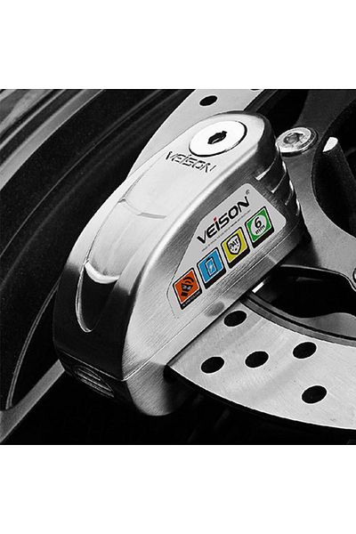Choice Dx19 Silver Veison Motorcycle Alarm Lock Bike Disc Lock Warning 130db Security Anti Theft Waterproof